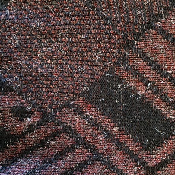 Vintage 80's Leo Chevalier Sweater XL – Maroon Unisex Grandpa Core Knit - Picture 6 of 10